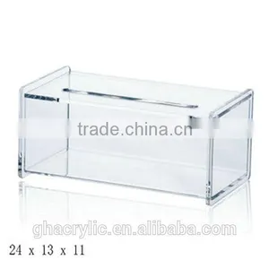 GH-RZ561 Customized Design Cute Acrylic Tissue Box Covers ,modern Acrylic Tissue Box Cover thumbnail-1