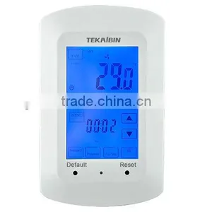 TKB750E Digital Touch Screen Air-conditioning Thermostat, Weekly Programmable Thermostat, 2-pipe Fan Coil Type thumbnail-1