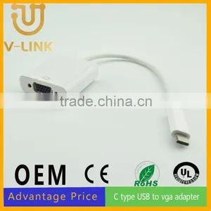 Manufactory Usb c Type to VGA Converter Cable for Projector thumbnail-1