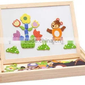 Wooden Magnetic Animal Puzzle Drawing Board thumbnail-1