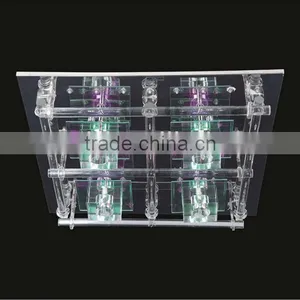2015 Hot Sale Large Crystal Ceiling Lamp for Hotel Modern Crystal Ceiling Lamp MX5202-4Y thumbnail-1