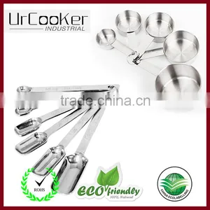 Premium Quality Measuring Cups and Spoon Stainless Steel 11 Piece Stackable Set by KitchenMade thumbnail-1