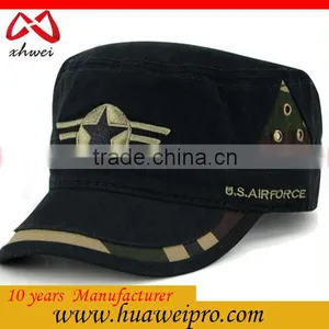 China Headwear Oem Adjustable Fitted Military Hats For Men Flat Top Snapback Cotton Caps For Man thumbnail-1