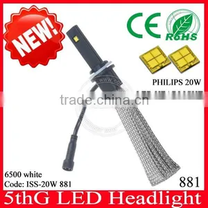 Original Halogen Replacement Led Headlight 881socket, Automobile Headlamps thumbnail-1