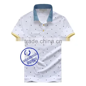 Allover Print Short Sleeves Polo t Shirt for Men thumbnail-3