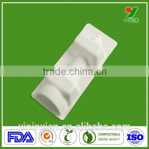 Wholesale 90days Biodegradable OEM Bagasse Packing Molded Pulp Buffering Packaging Gaming Glasses Tray for Electronic Components thumbnail-5
