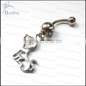 Animal Navel Rings Cute Navel Belly Button Rings Piercing Body Jewelry thumbnail-1