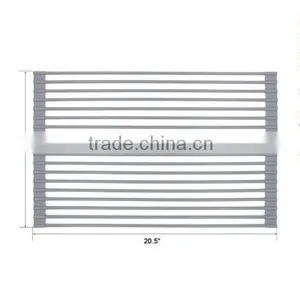 Hot Sell Stainless Steel Folding Dish Rack thumbnail-5
