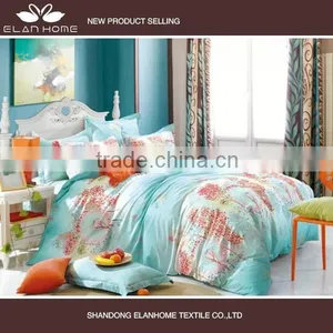 100% Cotton 128*68 40s*40s Pigment Printting Luxury Bed Sheet With Zipper thumbnail-2