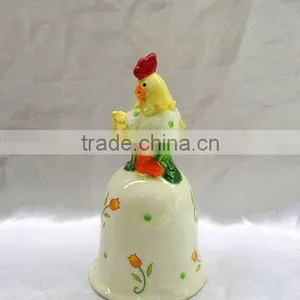 Ceramic Chicken Bell for Easter Decoration thumbnail-1