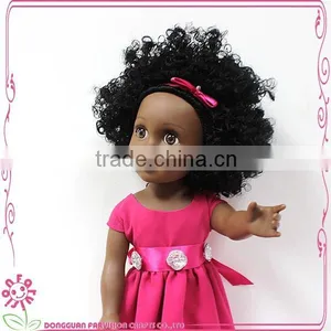 18 Inch Full Vinyl Brown Black Vinyl Dolls thumbnail-5