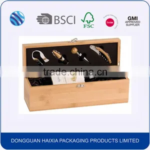 Hot Sale Best Selling High Quality Luxury Single Wooden Wine Box thumbnail-1