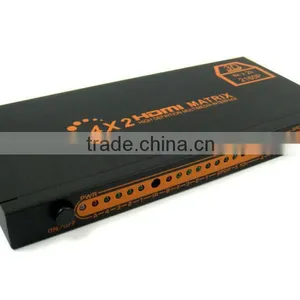 4 Input 2 Output Matrix Switcher With SPDIF R/L RCA Audio and IR Control thumbnail-1