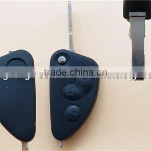 3 Button Folding Car Key Blank For Alfa Romeo Remote Control Flip Key Shell thumbnail-1
