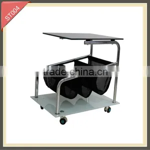 Living Room Furniture Mirror Side Table Wheelside Table thumbnail-1