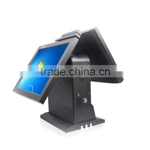 Touch Cash Register ; Double Touch Screen Retail POS System All in One POS Terminal From ZONEERICH ZQ-T9090D thumbnail-1