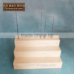 Sample Display Metal Racks/ Keystone Three-Stairs Wooden Display Rack /Ties Pendant Metal Shelf thumbnail-3