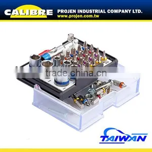 CALIBRE 1/4"Dr 28PC Sockets and Screwdriver Bits Tool Set thumbnail-2