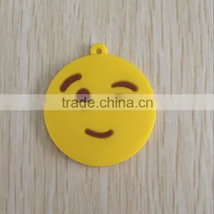 Popular Stuffed Plush Soft Toy Key Chains Pvc Emoji Keychain thumbnail-4
