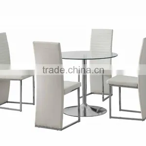 Round Luxury Dining Table and Chairs Set thumbnail-1