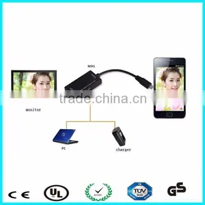 High Quality Male Micro Usb to HDMI MHL Port Converter Adapter thumbnail-2