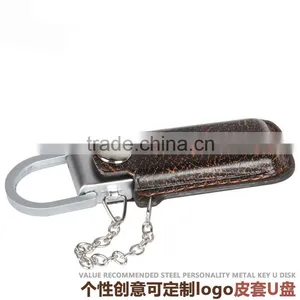 High Quality USB Flash Drive Manufacturers Wholesale USB Disc Cheap Flash Disk Keychain Leather thumbnail-1