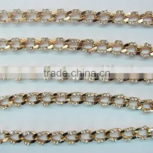 Brass Chain With Rhinestones thumbnail-1