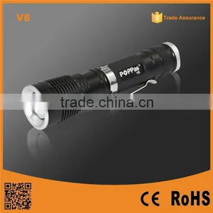 Aluminium 18650 Rechargeable Battey Mini Keychain Led Flashlight thumbnail-1