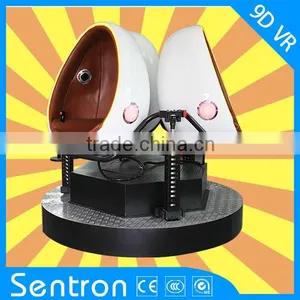 2016 Triple Interactive Virtual Reality Electric 1/3 Seats 360 Degree 9d Egg VR Cinema Simulator thumbnail-2