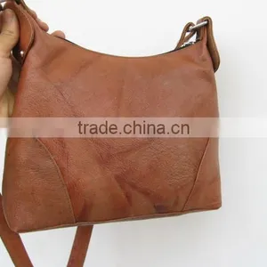 Vegetable Tanned Leather Small Hobo Bag thumbnail-1