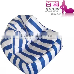 Chambray Cylinder or Cube Bean Bag Chair thumbnail-3