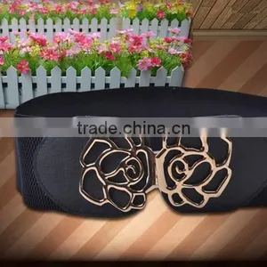 All Match Flower Buckle Ladys Belt Fashion Western Stretch Waist Belt thumbnail-4
