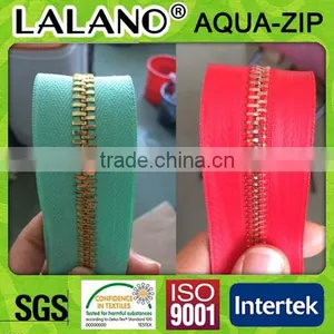 Customized Tape Color Gold Metal Zipper thumbnail-1
