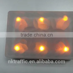 NK-160 Decorated Solar Led Glass Brick ie Super Capacitor 6PCS Led Quantity Solar Brick Light for Decoration thumbnail-6