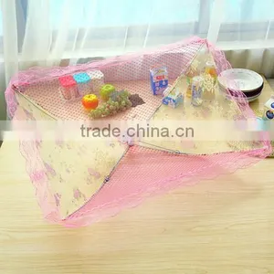 Lace Rectangular Folding Printing Food Meals Hood Hood Cover Anti Flies thumbnail-2
