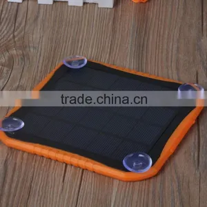 5600mah Ultra Thin Yellow Travle Bus Solar Window Charger With Flashlight thumbnail-2