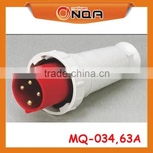 MQ-035 Male Electrical Industrial Plug&Socket 4p 3p+e IP67 63 Amp thumbnail-1