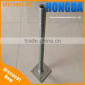 Steel Fasteners Adjustable Scaffolding Base Plate Screw Manufacturer thumbnail-1