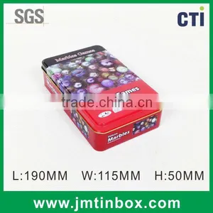 High Quality Glass Ball Games Tin Box thumbnail-1