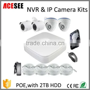 ACESEE H.264 CCTV Camera Kits DIY NVR Kit 4CH POE CCTV Camera System thumbnail-1