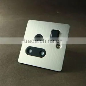 Home and Hotel Used Switch and Socket, Metal 15a Socket With Switch thumbnail-1