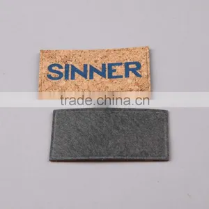 Tree/Cork Pattern Printing Logo Faux Leather Patch thumbnail-3