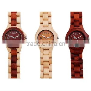 Mixed Color Bewell Wristwatch Wooden Water Resistant Wooden WristWatch Women Men Bewell Wristwatch Wooden thumbnail-1