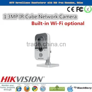 1.3MP IR Built-in Micro SD Hikvision Cube Network Camera With WIFI Function thumbnail-1