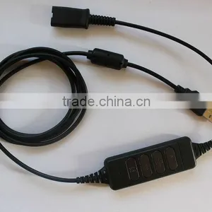 New USB QD Cable (Quick Disconnecting) Compatible With Plantronics thumbnail-1
