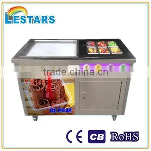 Flat Pan Roll Ice Cream Making Fried Ice Cream Machine thumbnail-1