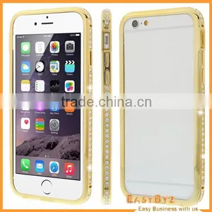Diamond Phone Metal Bumper Frame Case For Iphone 6 Plus, Diamond Phone Case thumbnail-1