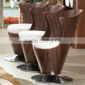 Swivel Bar Stool With Backrest Bar Stool High Chair thumbnail-1
