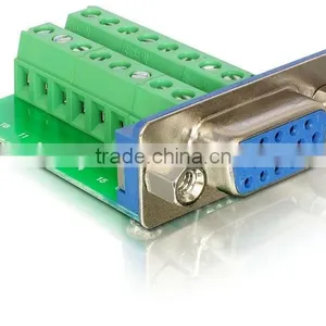 DB15 Male VGA Breakout Break Out Terminal Block Board thumbnail-1