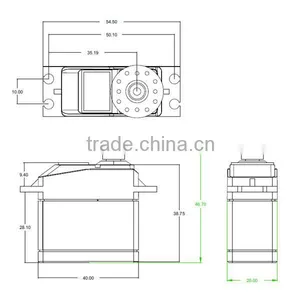 K-power DHV150 Digital Servo Metal Gear 15Kg-cm Torque thumbnail-6